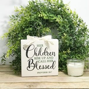 Her Children Rise Up wood Photo Picture Holder